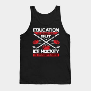 Funny Ice Hockey Player Gift Tank Top